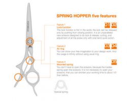 Mizutani Spring Hopper Professional Hair Cutting Scissor