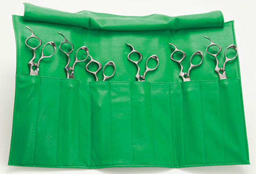Royale Green Dog Grooming Scissor Case Holds 10 Shears