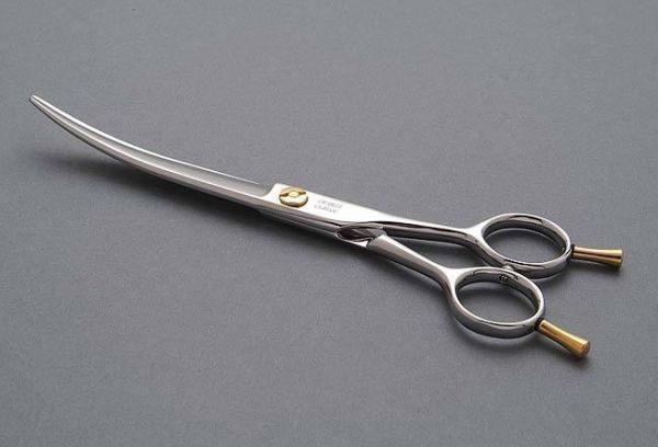 curved barber shears