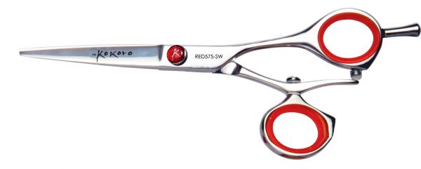 Kokoro Red Series Swivel Thumb Professional Hair Cutting Shear